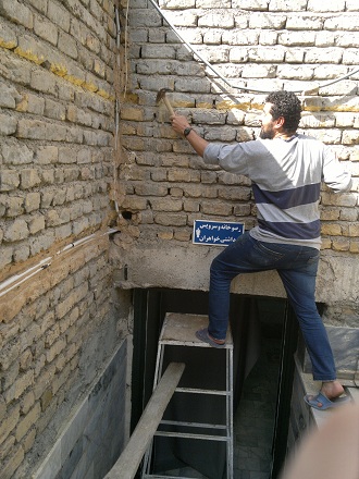کارهای تعمیراتی در بسیج زنجان